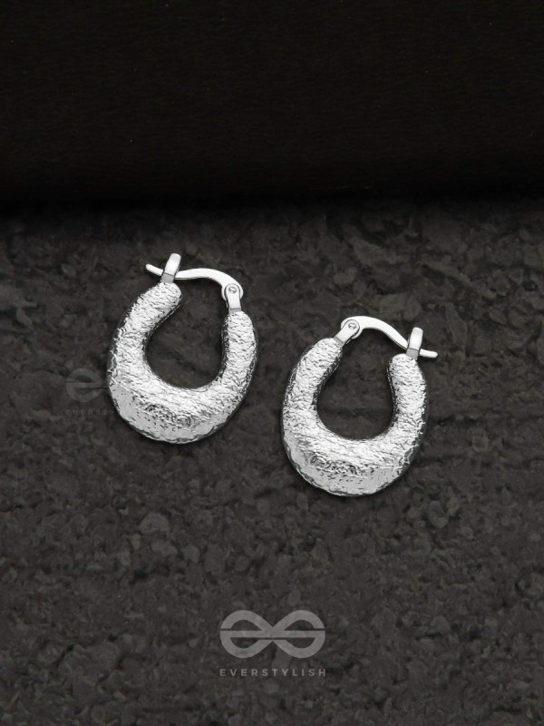 Glittering Halos - Silver Earrings