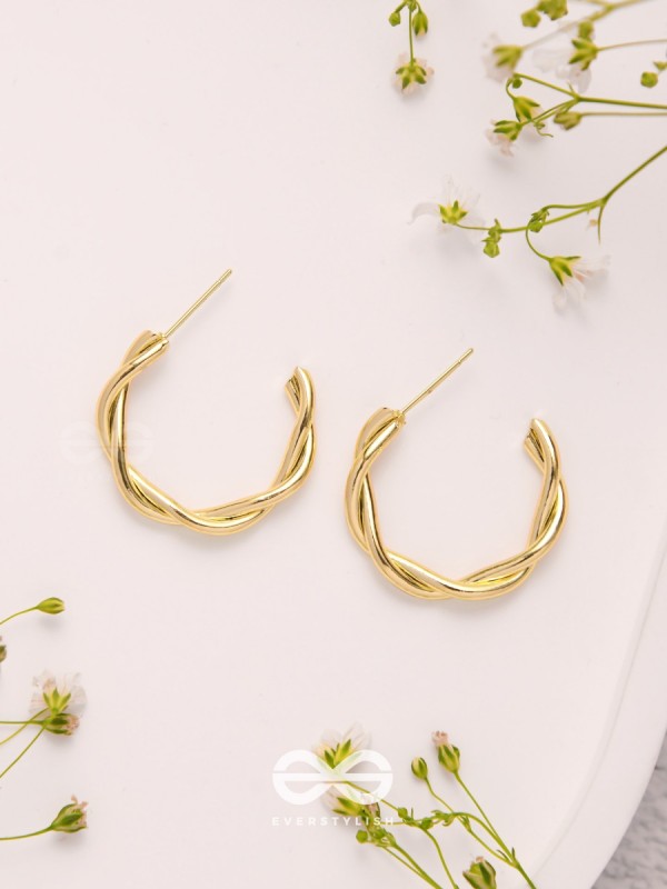 Tangled Treasures - Golden Earrings