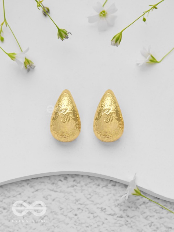 Gilded Illumination - Golden Earrings