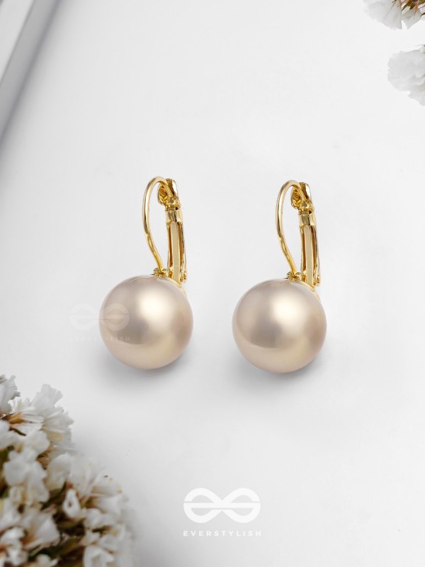 Regal Pearls - Golden  Earrings