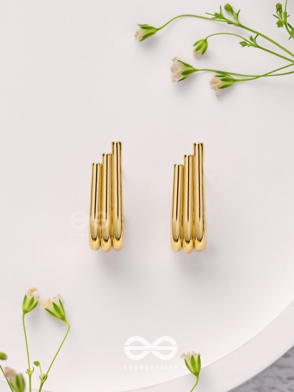 Brilliant Beams - Golden Earrings