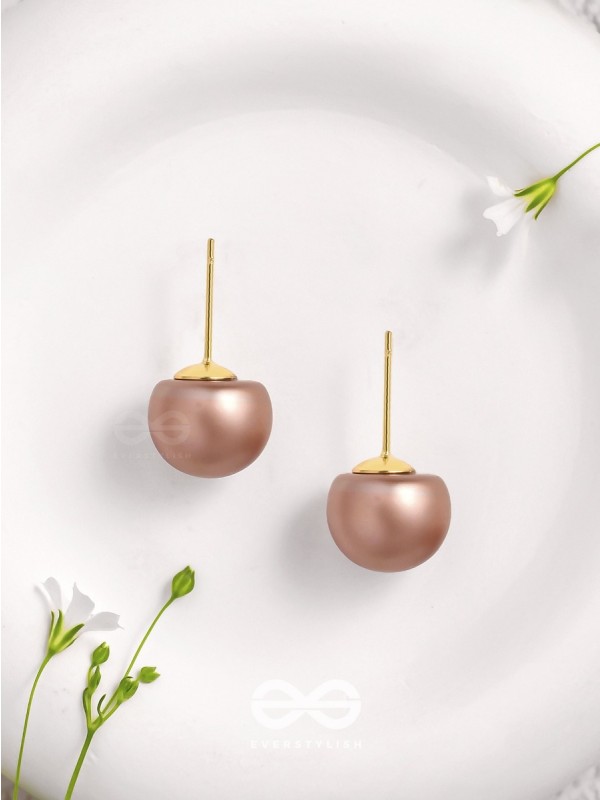 Drop Of Mocha - Casual Stud Earrings