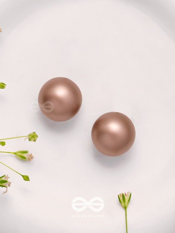 Drop Of Mocha - Casual Stud Earrings