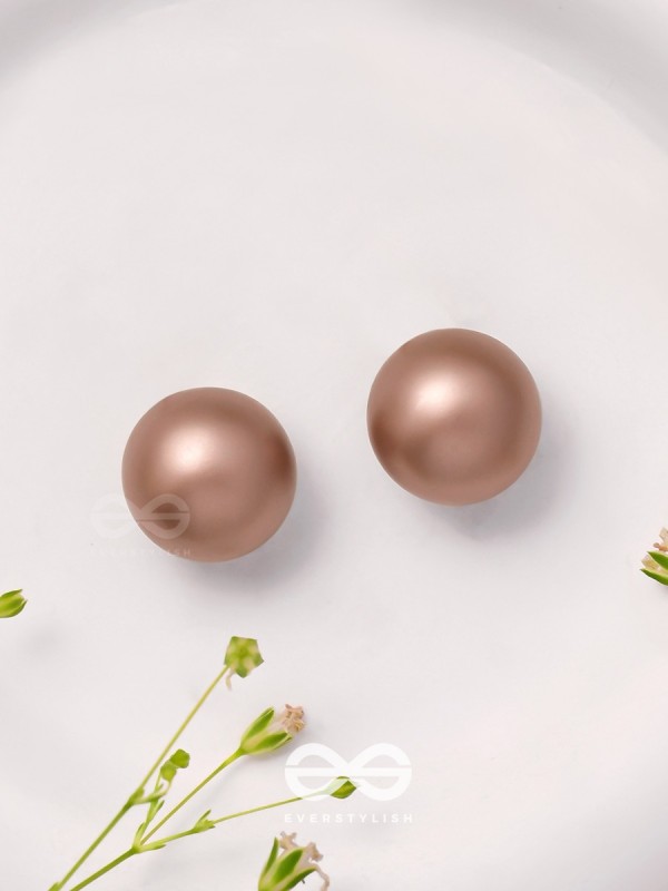 Drop Of Mocha - Casual Stud Earrings