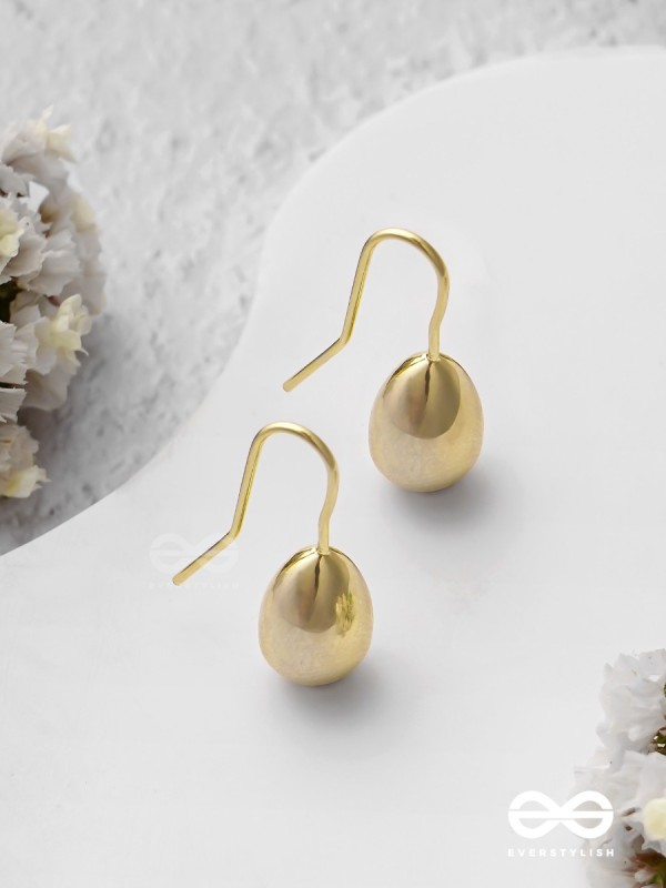 Droopy Danglers - Golden Earrings