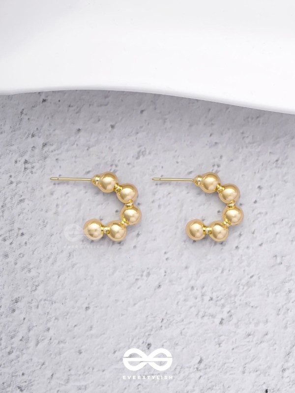 Spell Beads - Classy  Golden  Earrings  