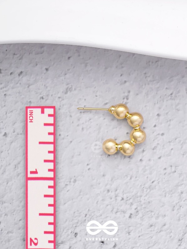 Spell Beads - Classy  Golden  Earrings  