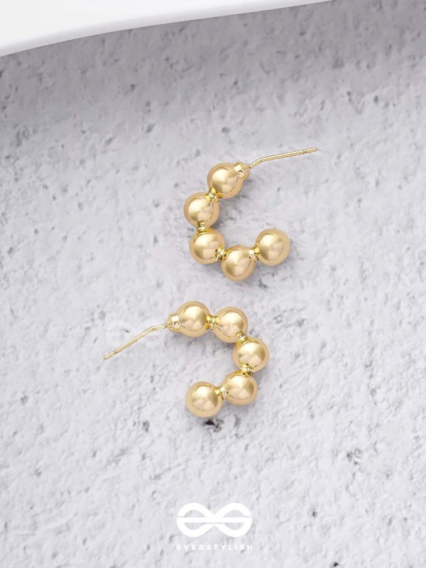 Spell Beads - Classy  Golden  Earrings  