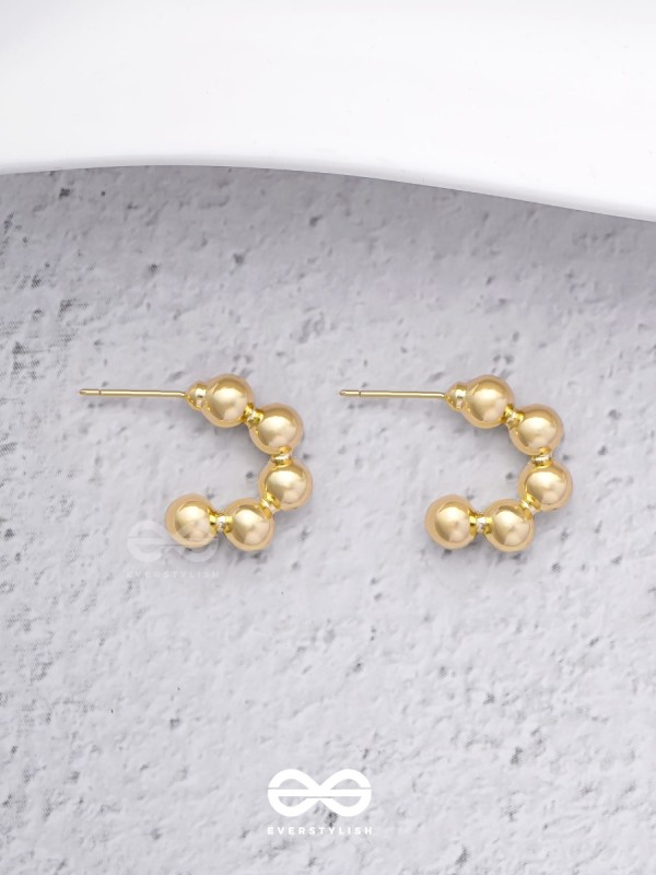 Spell Beads - Classy  Golden  Earrings  