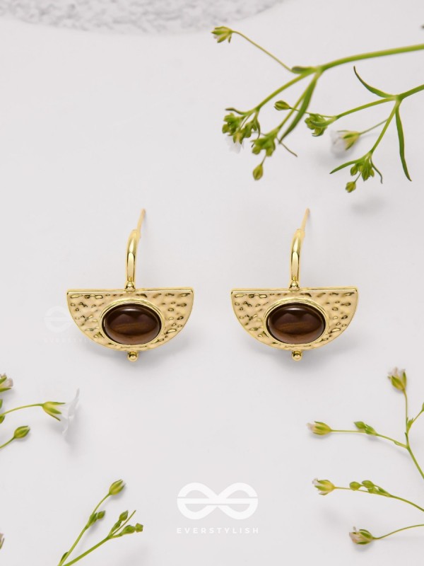 Coffee Bean Beauties - Golden Earrings