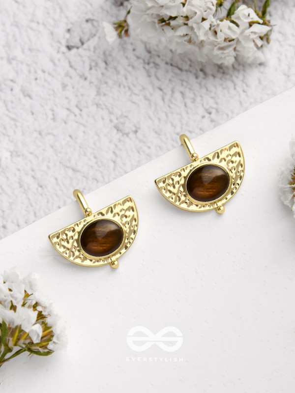 Coffee Bean Beauties - Golden Earrings