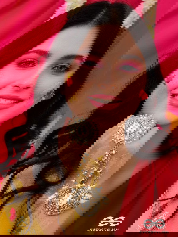 Sukshmaman - The Pure Precision - Shells, Beads And Glass Drops Hand Embroidered Haathphool