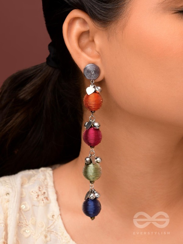 The Musical Threads - Oxidised Earrings