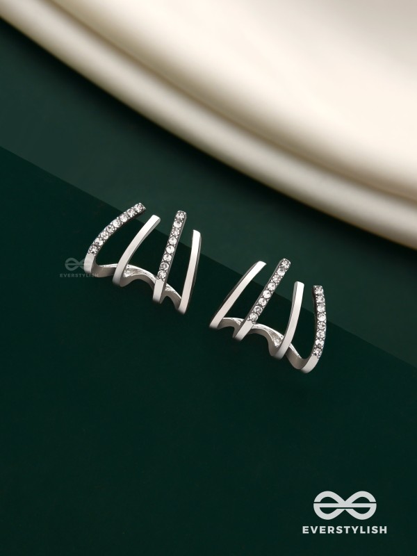 Claws Of Destiny - Silver Stud Earrings