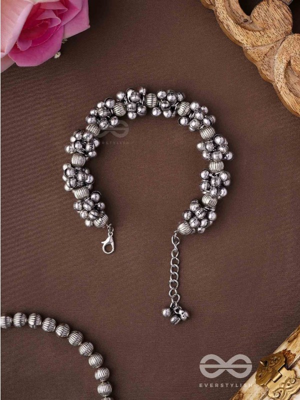 The Moon-Drenched Melody - Oxidised Bracelet 