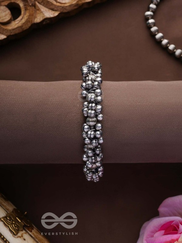 The Moon-Drenched Melody - Oxidised Bracelet 