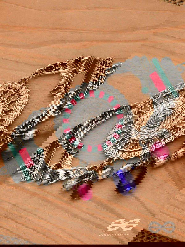 The Glorious Legacy - Enamelled Oxidised Neckpiece