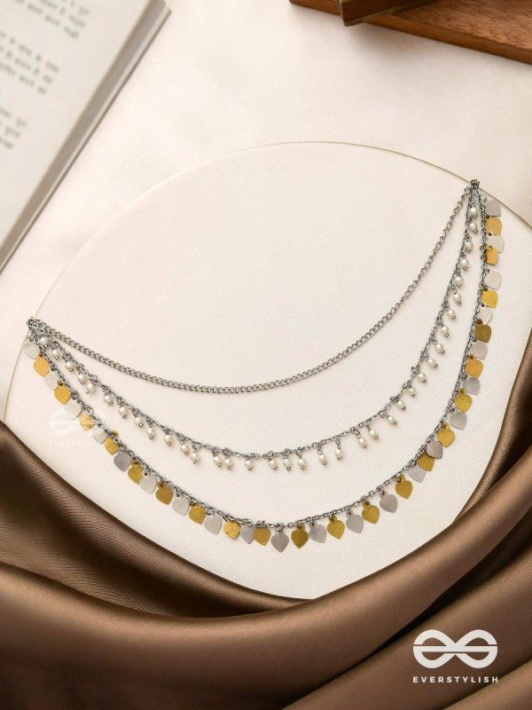 The Spellbinding Chimes - Beads And Coins Multilayered Neckpiece