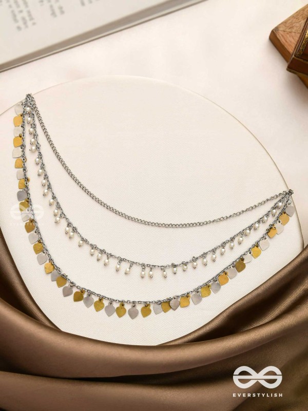 The Spellbinding Chimes - Beads And Coins Multilayered Neckpiece