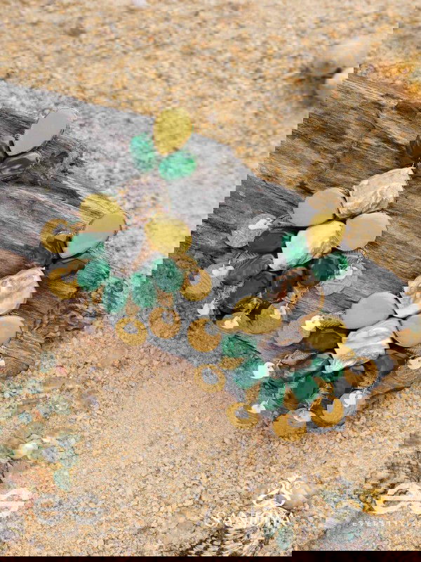 Haritaye - The Mint Melody - Stones And Coins Earrings