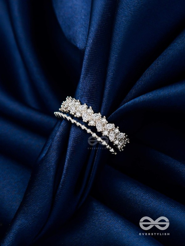 The Jewel Frost - Silver Cubic Zirconia Ring (Adjustable)