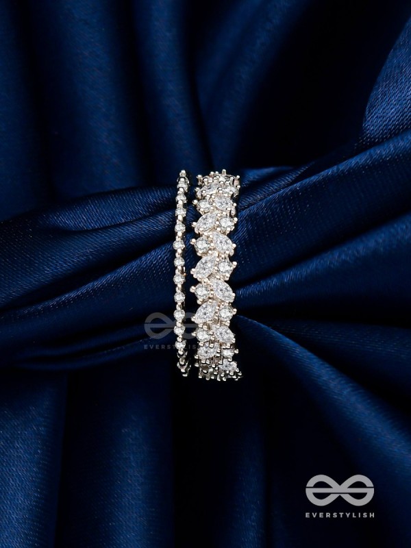 The Jewel Frost - Silver Cubic Zirconia Ring (Adjustable)