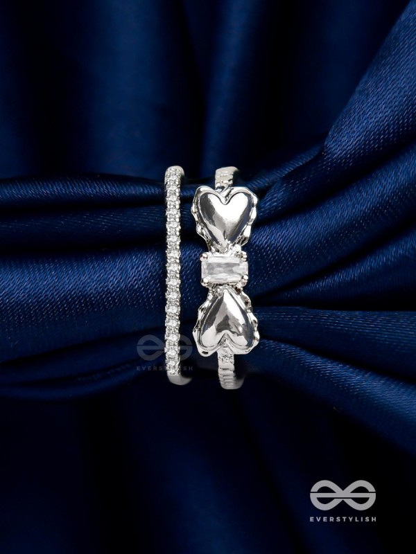 The Bow-Tiful Bliss - Silver Cubic Zirconia Ring