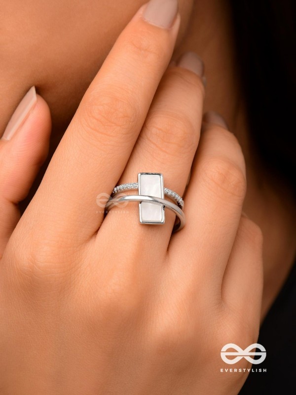 The Band Of Grace - Silver Cubic Zirconia Ring (Adjustable)