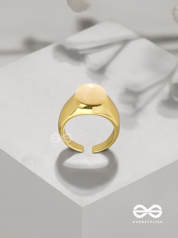 The Latte Lullaby - Golden Ring (Adjustable)
