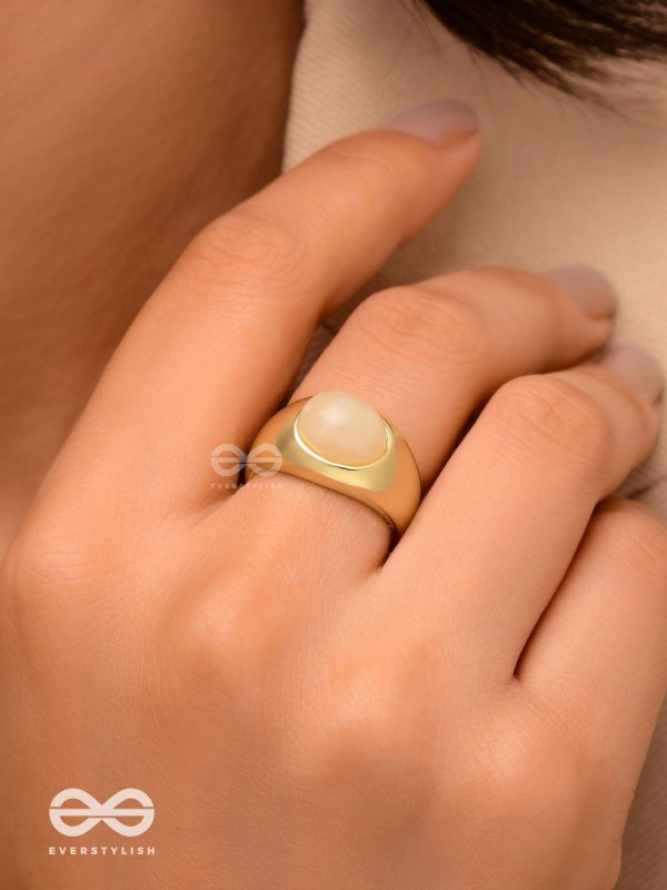 The Latte Lullaby - Golden Ring (Adjustable)