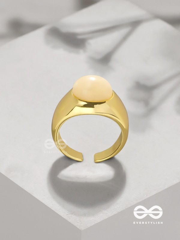 The Latte Lullaby - Golden Ring (Adjustable)