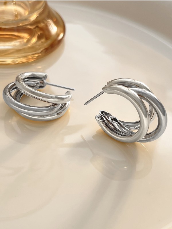 The Elegant Statement Makers - Silver Stud Earrings