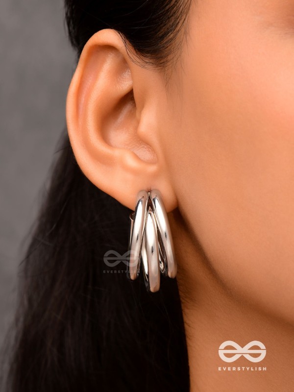 The Elegant Statement Makers - Silver Stud Earrings
