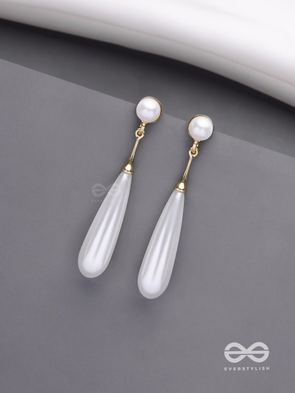 Ivory Drops- Graceful Drop Earrings