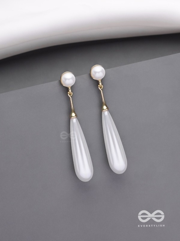 Ivory Drops- Graceful Drop Earrings