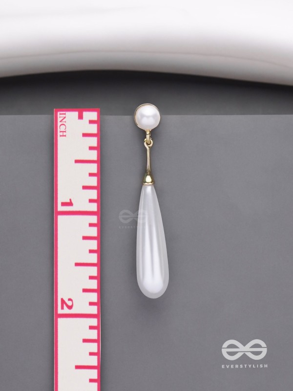 Ivory Drops- Graceful Drop Earrings
