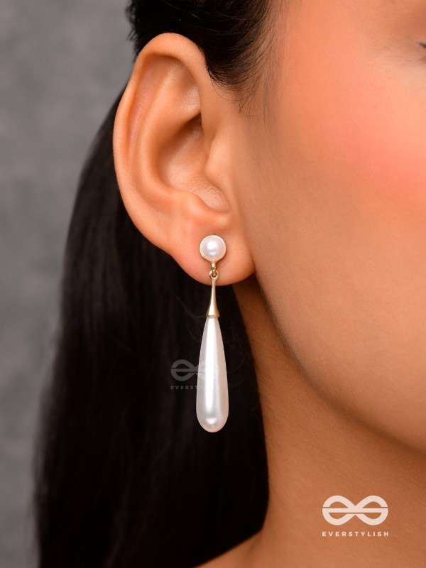 Ivory Drops- Graceful Drop Earrings