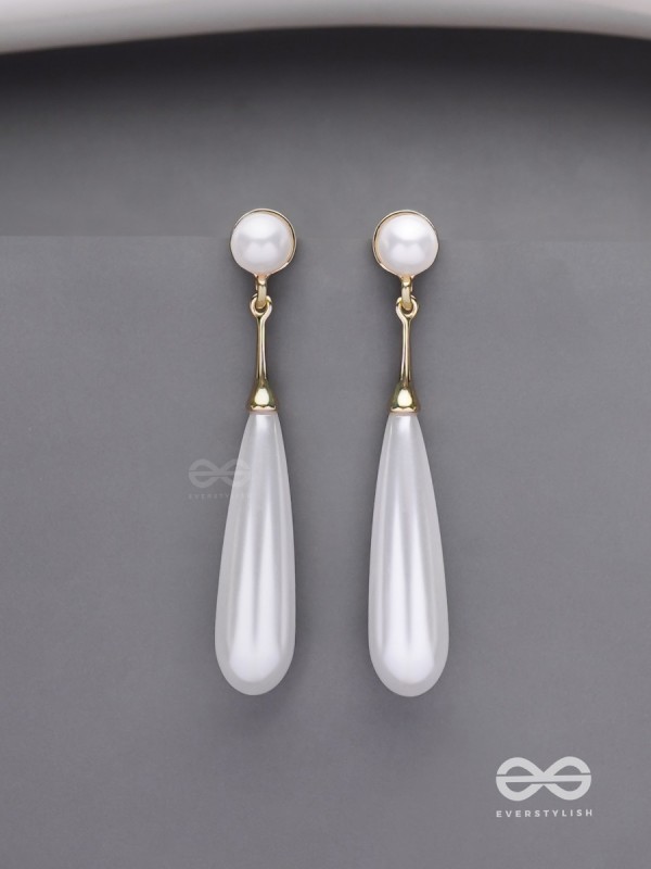 Ivory Drops- Graceful Drop Earrings