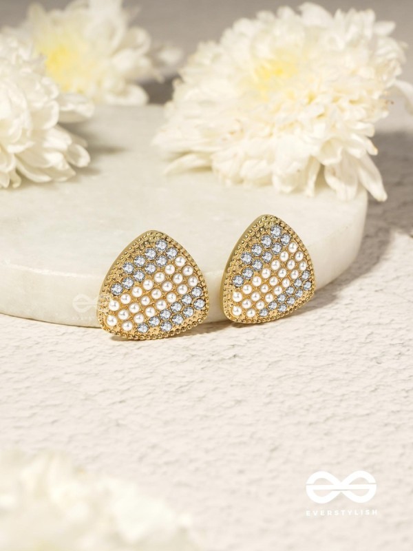 Gleaming Domes - Luxe Crystal Earrings