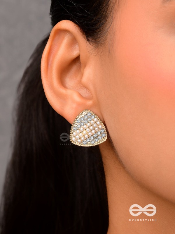 Gleaming Domes - Luxe Crystal Earrings