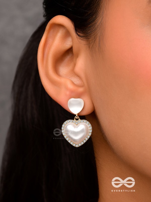 Cherished Hearts- Sparkling Stud Earrings