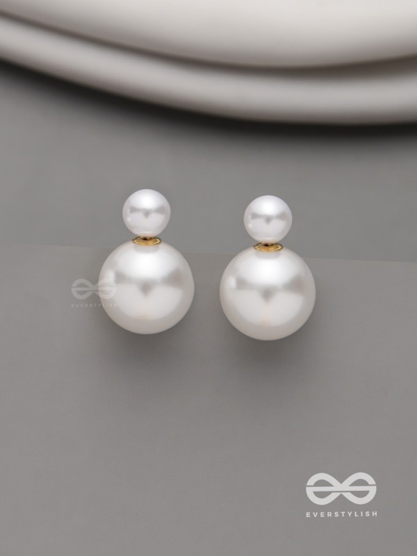 Pearl Orbit- Pearl Hoop Detachable Earrings