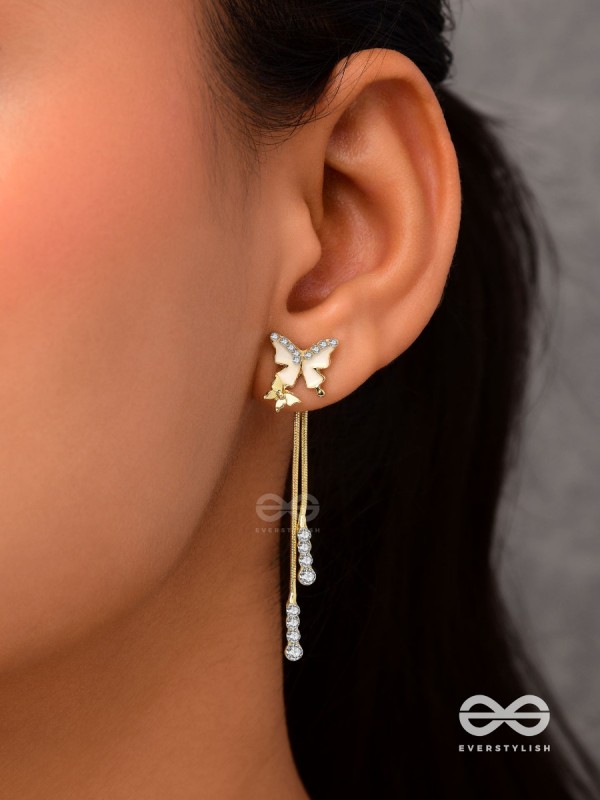 Wings of Glamour- Butterfly Dangle Earrings