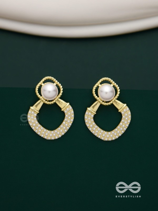 Celestial Pearls- Elegant pearl earrings
