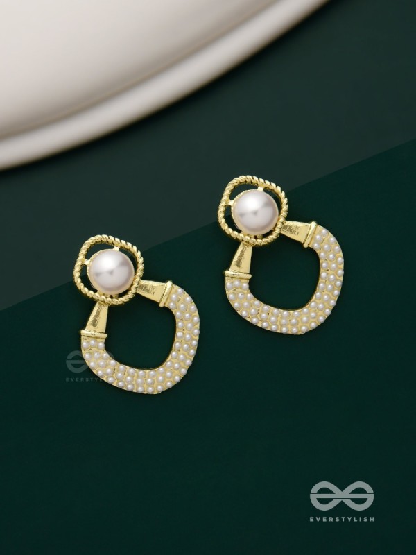Celestial Pearls- Elegant pearl earrings