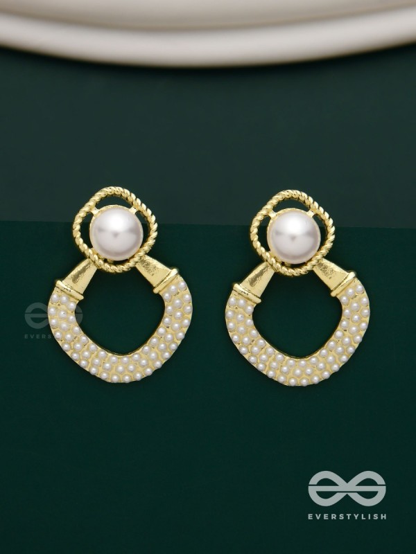 Celestial Pearls- Elegant pearl earrings