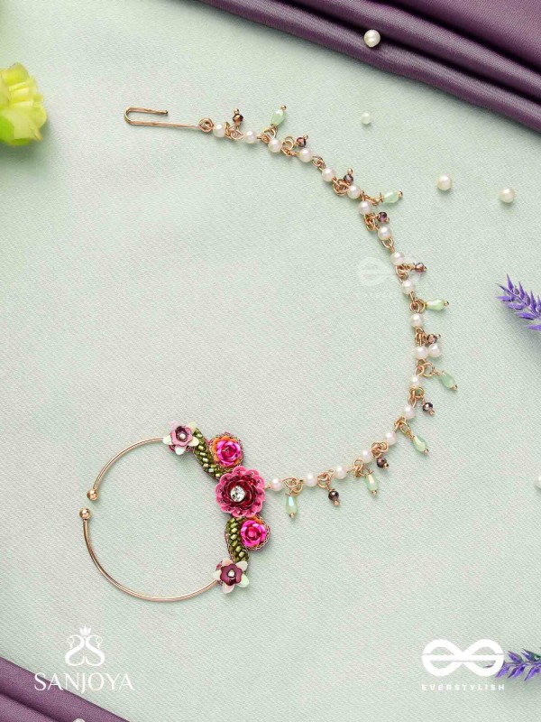 VARNAMALA ABHUSHANA - ADORNMENT OF COLORS - FLORAL MOTIFS WITH PEARLS NATH