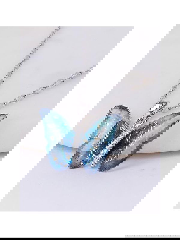 Ethereal Wings - Crystal Butterfly Necklace