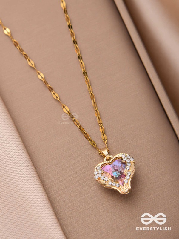 Glittering Heart - Crystal Love Pendant