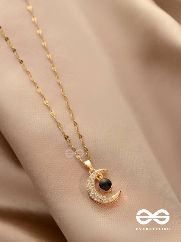 Lunar Glow - Crescent Moon Pendant